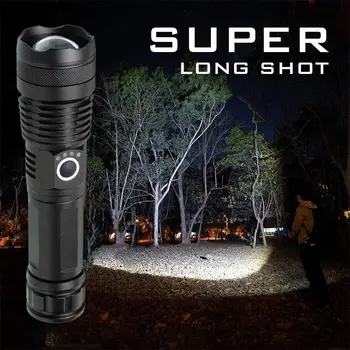 Super Spilgti XH-P50 LED Lukturīti iedarbību ipx4 Ūdensizturīgs Usb Lukturīti Uzlādējams jaudīgā Zibspuldze Gaismas Diožu Lukturītis Uzlādējams ar USB