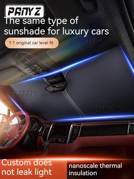 Salokāma Automašīnas Vējstikla Saules Ēnā, Priekšējā Loga Aizkaru Vasarā UV Refletive Saules Aizsardzības Vāciņu Automašīnas Priekšējā stikla Saulessargs