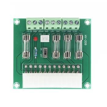 Desktop ATX barošanas adapteri borta datoru ATX barošanas veikt power board strāvas vadu modulis