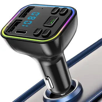 Bluetooths FM Raidītāju Auto Auto Lādētājs MP3 Mūzikas Atskaņotājs Audio Uztvērēju Rokas Bezmaksas Zvans Auto Lādētājs Bluetooths Adapteri