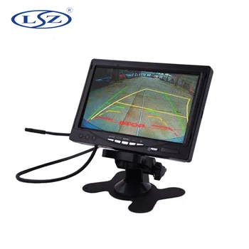 7 collu auto monitors ar HD un AV ievade displejs LCD ekrāns, auto rezerves kameru, drošības sistēmas