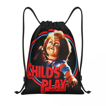 Pasūtījuma Bērna Spēlēt Chucky Aukliņu, Soma, Iepirkšanās Jogas Mugursomas Sievietes Vīrieši Šausmu Filmas Sporta Zāle Sackpack