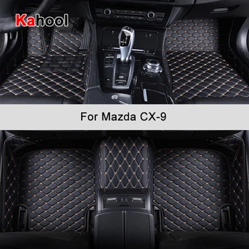 KAHOOL Pasūtījuma Automašīnas Grīdas Paklāji Mazda CX-9 CX9 2006. - 2015.gadam Gadiem Auto Piederumi Kāju Paklājs