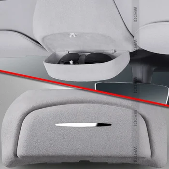 Automašīnu Stikli Turētājs Gadījumā Saulesbrilles Kartes Uzglabāšanas Kaste, lai tesl-Modelis 3 Y Auto Interjera Pārveidošana Piederumi
