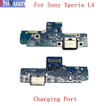 Oriģinālais USB Uzlādes Port Savienotājs Valdes Flex Kabelis Sony Xperia L4 XQ-AD52 Uzlādes Savienotājs Rezerves Daļas, Remonts