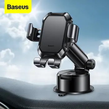 Baseus Tālruņa Turētāju Automašīnas Paneļa Smaguma Tālrunis Holde Stāv Auto Universāls Stiprinājums GPS Atbalsts iPhone Xiaomi Samsung un Huawei