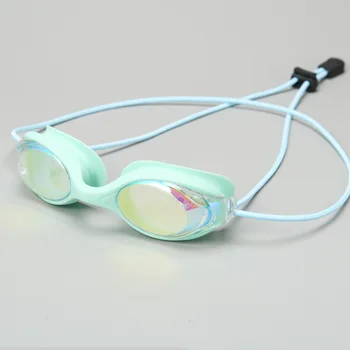 Jaunā Peldēšanas Brilles Virves Galvu ar Bērnu Āra Peldēšanas Brilles Žilbinošas Electroplated Ūdensizturīgs Anti-miglas Aizsargbrilles