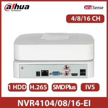 Dahua Mini NVR4104-EI Aizstāj NVR4104/08/16-4KS2 4/8/16CH Smart 1U 1HDD WizSense Tīkla Video Ierakstītājs POE Drošības Onvif