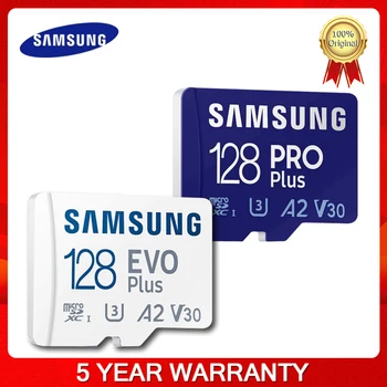 SAMSUNG EVO Plus Atmiņas Kartes 128GB SDHC 64GB, 32GB 512 gb un 256 gb SDXC Micro SD TF Flash Kartes MicroSD UHS-1, Lai Tālrunis Dūkoņa Kamera
