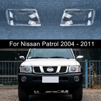 Auto Rezerves Lukturu Gadījumā Shell Gaismu Lampas, Priekšējo Objektīva Vāciņu Lukturis Pārredzamu Abažūrs Par Nissan Patrol 2004~2011