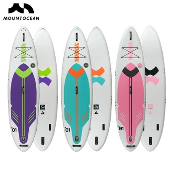 10 pēdas 6 rozā, violeta zila SUP dēlis paddleboard /sērfošanu zvejas jogas kayak/ tri fin sānu spuras/ aksesuāri/ iesācējs valde