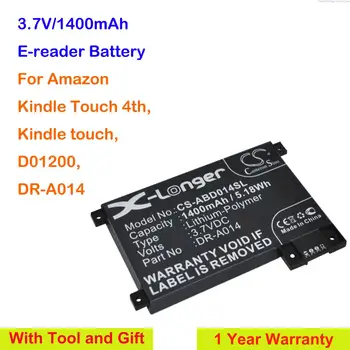 OrangeYu 1400mAh E-grāmatu, E-lasītāja Bateriju DR-A014, MC-354775 par Amazo n D01200, DR-A014, Kindle touch, Kindle Touch 4th