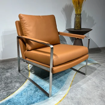 Mūsdienu Gaismas Luksusa Dīvāna, Krēsla Ziemeļvalstu Vienkāršu Sarunu Atpūtas Krēsls Konferences Vienu Dīvāns Dzīvojamā Istabā Izvelkamais Krēsls