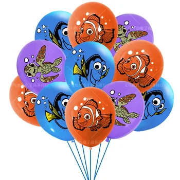 10/20pcs Meklējot Nemo Lateksa Balonu Bērnu Dzimšanas dienu Ballon Puse Dekori Piegādes Karikatūra Zivju Dory Rotaļlietas Baby Dušas Kāzu Decoratio