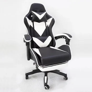 Lētas Augstas Kvalitātes Ādas Sacīkšu Silla Spēlētājs Krēslu Scorpion Spēļu Krēslu Ar Kāju Paliktni
