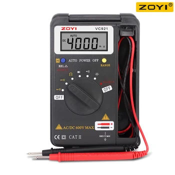 ZOYI VC921 Kabatas Stila Digitālais Multimetrs 4000 Skaitās T-rms Testeri Voltmetrs Akumulatoru Testeri Multimetri Rīki