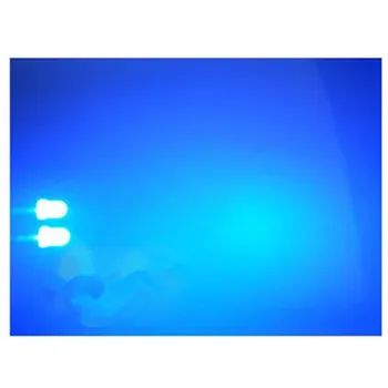 50GAB 3MM gari balti mati, zilas miglas kāju F3 matu zilās gaismas matēts LED lampa pērles gaismas diožu gaismas kubs ir īpaša