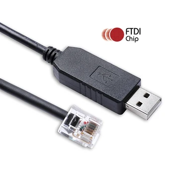 FTDI FT231XS USB RS232 uz RJ11 6P6C Sērijas Kabelis Sungoldpower 48V100ah LifePO4 Litija Baterijas, PC Sakaru Kabelis