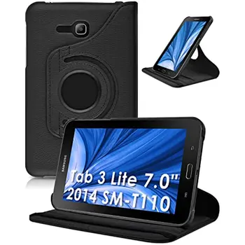 360 Grādu Rotējoša Case For Samsung Galaxy Tab 3 Lite 7.0 SM-T110/T111 7