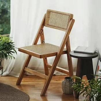 Salons Vintage Ēdamistabas Krēsli Koka Dārza Ergonomisko Krēslu Minimalis Relaksējošu Ēdamistaba Galda Un Krēslu Komplekts Japāņu