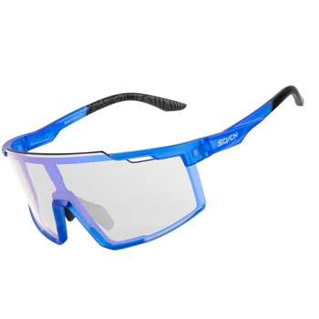 SCVCN Jaunu Photochromic Riteņbraukšanas Saulesbrilles UV400 Sporta Velosipēdu Brilles MTB Kalnu Velosipēds Aizsargbrilles Aksesuāri Āra Briļļu Vīriešiem