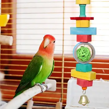 Putnu Sakost Rotaļlietas Krāsains Papagailis Knābis Slīpēšanas Rotaļlietas Parakeet Būris Chewers Papagailis Plīsumi, Rotaļlietas, Putnu Būris, Jautri, Bite Rotaļlietu Kakadu