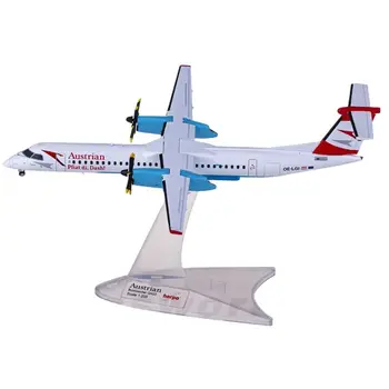 Lējumiem 1:200 Mēroga 571968 Austrian Airlines Dash 8 Q400 OE-LGI Simulācijas Sakausējuma Pabeidzis Lidmašīnas Modeli Kolekcija Dāvanu Rotaļlietas
