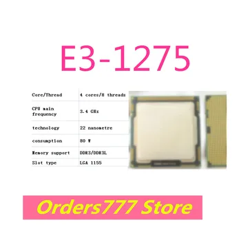 Jaunu importēti sākotnējā E3-1275 1275 1230V2 PROCESORU, 4 kodoli, 8 pavedieni, 3.4 GHz 80W 22nm DDR3 R3L kvalitātes nodrošināšanas