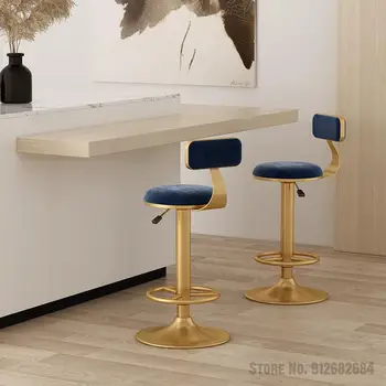 Rotācijas celšanas bāra krēsli daudzfunkcionālas mēbeles hidrauliskās pacelšanas bāra krēsls Ziemeļvalstu mūsdienu modes mājas virtuvi, augstu