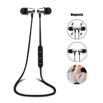 Magnētiskā Bezvadu Austiņas Bluetooth Stereo Sporta Ūdensizturīgs Earbuds In Ear Austiņas ar Mic Bezmaksas Piegāde
