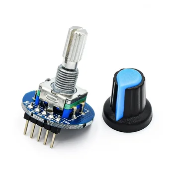 Rotācijas Kodēšanas Moduli Ķieģeļu Sensors Attīstības Raunda Audio Rotējošo Potenciometra Rokturi Klp EK11 par Arduino