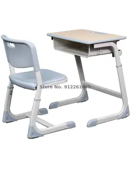Apmācība, apmācības klases galdi un krēsli bērnu rakstāmgalds skolas organizācija, apmācība, galda pacelšanas uzstādīt studentu galda