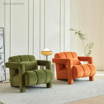Dzīvojamā Istaba Krēslu Viena Sēdekļa Dīvāns Akcents Krēsls Gaismas Luksusa Dzīvojamā Istaba Guļamistaba Dizains Atpūtas Minimālisma Radošo Slinks Dīvāns
