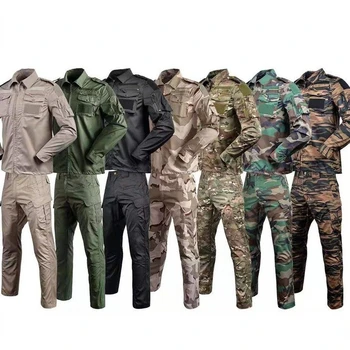 Āra Maskēties Taktiskās Formas Tērpu, Tērpi Armijas Ventilators Vīrieši Kaujas Mācības Drēbes Valkāt-Izturīgs Militāro Krekls Bikses