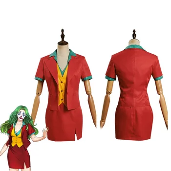 Filma Joker 2019 Sieviešu Cosplay Kostīmu Biroja Dāma Vienotu Svārki Tērpi Halloween Karnevāla Tērps