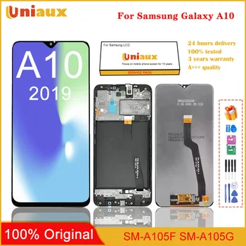 Original LCD SAMSUNG A10 LCD Displejs, Touch Screen Digitizer Samsung Galaxy A10 M10 LCD A105 A105/DS A105 LCD