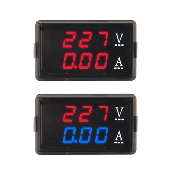 LCD Ciparu Ammeter Voltmetrs AC70-480 v nominālās vērtības Elektroenerģijas Pašreizējās Jaudas Mērītājs