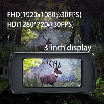 R19 Digitālā Nakts Redzamības Binokļus Ierīces 1080P HD 3W Infrasarkano Nakts Redzamības Brilles Ieraksti Pilna Tumši 300m Medību Kempings