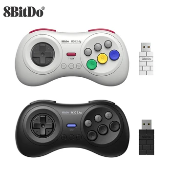 8Bitdo M30 2.4 G Mini Gamepad Kontrolieris Sega Genesis Mini un Mega Drive Mini Spēļu Konsoles Piederumi