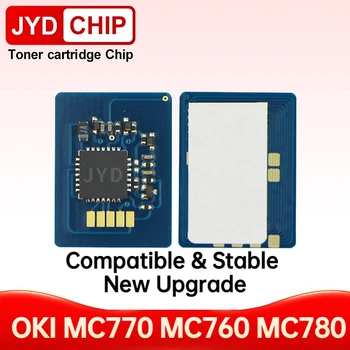 MC770 MC780 Par OKI Tonera Čipu 45396204 45396203 45396202 45396201 Kasetne Chip Reset OKI 770 780 Printeri Mikroshēmas
