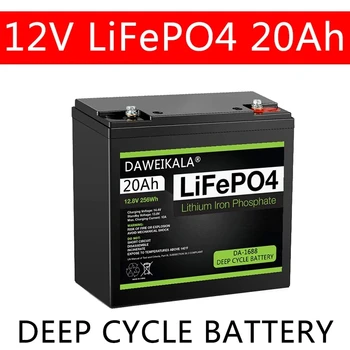Jauna 12V 20Ah LiFePo4 Baterijas Litija Dzelzs Fosfāta 12V 24V LiFePo4 Uzlādējamo Akumulatoru, par Kazlēnu, Motocikli Laivu Motoru Nodokļu Brīva,