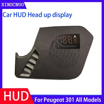 Lai Peugeot 301 Visi Modeļi OBD Gaisā, datoru, Auto HUD Head Up Displejs Drošas Braukšanas Ekrāna OBD2 Spidometrs Projektoru