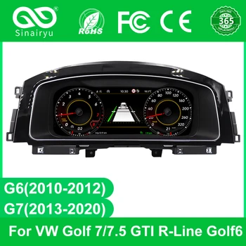 MJDXL 12.5 Collu LCD Paneļa, Paneļa Virtuālo Instrumentu Kopu Kabīnes Spidometrs Ekrāna VW Golf 7/7.5 GTI R-Line Golf6