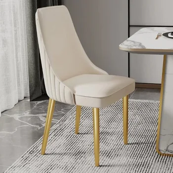 Luksusa Moderna Virtuves Krēsli Dizaineru Akcentu Metāla Ēdamistabas Krēsli Ziemeļvalstu Salonu Casa Arredo Dzīvojamās Istabas Mēbeles MQ50CY
