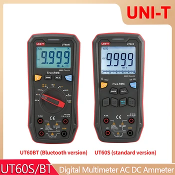 VIENĪBAS UT60S UT60BT Digitālo Smart Multimetrs 1000 V AC DC Voltmetrs Ammeter Patiesa RMS Frekvenču Mērītājs Kondensatora Temperatūras Testeris