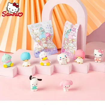 Sanrio 32pcs Dzēšgumiju Kawaii Hello Kitty Multfilmas Cute Pet Dzēšgumiju Gudrs Studentiem Mācību Dāvanas Skolas, Biroja Kancelejas preces, Vairumtirdzniecība