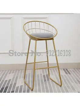 Čuguna mākslas Ziemeļvalstu atpakaļ bāra krēsls sadzīves izkārnījumos augsta ķebļa, tā vietā, lai vienkārši neto red augsta ķebļa gaismas luksusa stendā