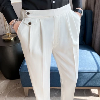 2023 Vīriešu Uzvalku Bikses Jaunas Formālās Bikses korejiešu Versiju Slim Potītes Bikšu Biznesa Gadījuma Modes Vīriešu Apģērbu, Kleitu, Bikses