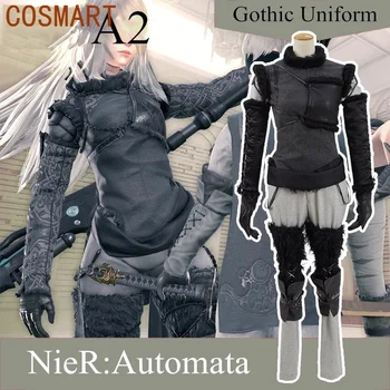 COSMART Anime NieR:Automāts A2 Spēle Uzvalks Gothic Skaists Vienādu Cosplay Tērpu Modes Halloween Karnevāla Apģērbs Unisex