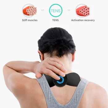 2gab Jaunu Mini EMS Elektriskā Massager Stimulators Sāpju Kakla Aizmugurējo Kāju Veselības Aprūpes Relaksācijas Līdzeklis dzemdes Kakla Pārnēsājamo Masāžas